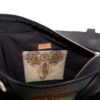 Indian Elephant Leather Bag - Custom Leather Bag - One of a Kind - Alternative Fashion - By Lezlie - Made in Toronto Canada