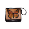 Monarch Butterfly Leather Bag - One of a Kind Leather Bags - Monarch Butterfly Fashion - Made in Toronto Canada - By Lezlie